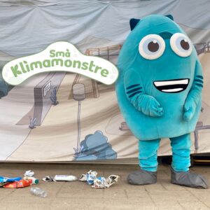Affaldsindsamling med Klimamonstrene